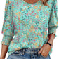 ☀️Summer Hot Sale 50% OFF🌼Blouses for Women Dressy Casual 3/4 Length Sleeve Womens Tops with Smocked Cuffs