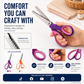 🥳2026 TOP PICK🥳 Pinking Shears Scissors – Stainless Steel, Ergonomic Cushioned Handles – Perfect for Sewing, Quilting & Scrapbooking! 🧵💨1