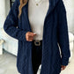 Women’s Fuzzy Sherpa Hooded Cardigan, Soft Plush Fleece Open Front Coat, Long Sleeve Mid-Length Relaxed Fit Jacket, Cozy Fall Winter Outerwear, Warm Teddy Jacket for Women❄️