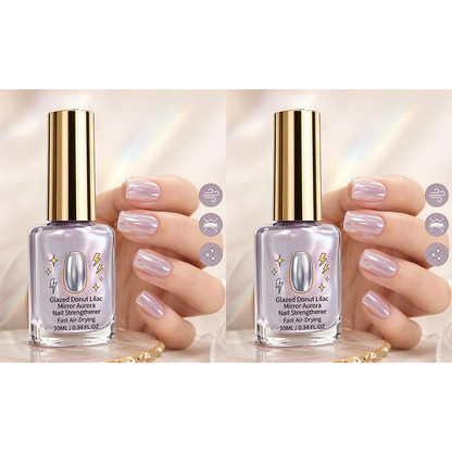 📢📢Buy 1 get 1 free !!✨Lilac Glossy Mirror Nail Strengthener
