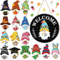 🎁50% OFF🍁Christmas Best Decorations🎄Interchangeable Wooden Gnome Welcome Sign