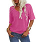 💖Spring Hot Sale 49% OFF🌸Women's Solid Color V-Neck T-shirt