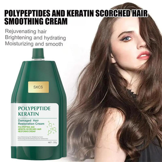 🥇💕BUY 2 GET 1 FREE💕Polypeptide Keratin Hydrating Smoothing Hair Damage Repair Cream