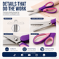 🥳2026 TOP PICK🥳 Pinking Shears Scissors – Stainless Steel, Ergonomic Cushioned Handles – Perfect for Sewing, Quilting & Scrapbooking! 🧵💨1