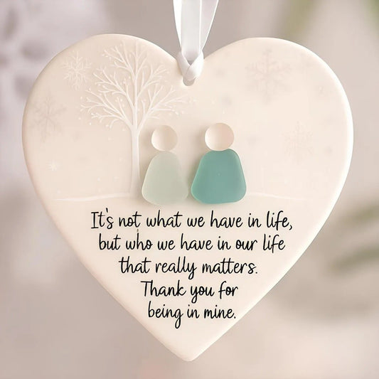 💓🎁Heart-Shaped Sea Glass Friendship Decor🌊✨ Shaped by Nature & Crafted by Hand