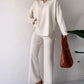 🔥New Year Sale 50% OFF💃💓V-Neck Casual Slit Knitted Two-Piece Set