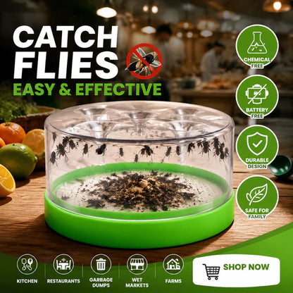 🏆Flash Sale⚡50K+ SOLD! Almost Gone-💥🔌✅ Reusable fly trap—no electricity, no poison! 🏠 Safe to use in the kitchen and around children and pets.