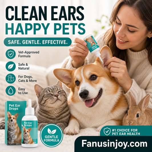 Limited-Time Specia:ONLY ￡7.99!! 🐱🐶 Gentle Pet Ear Cleansing Drops—Say Goodbye to Outer Ear Canal Diseases