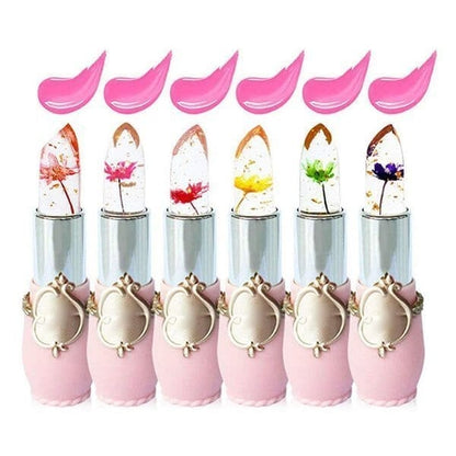 💐6 Lipsticks for ￡12.99🌸Crystal Jelly Flower Color Changing  Lipstick