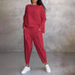 🌸2025 Spring New Arrivals - 50% OFF🌸Women's 2-piece set: long-sleeved round neck top + pants