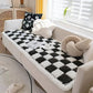 ⏰Last day 49% OFF🔥Cream-coloured Large Plaid Square Pet Carpet Bed Sofa Cover