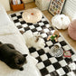 ⏰Last day 49% OFF🔥Cream-coloured Large Plaid Square Pet Carpet Bed Sofa Cover