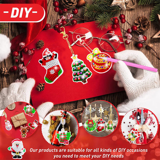 💥Last Day Promotion🎁Christmas Creative Synthetic Diamonds Painting Stickers Kits