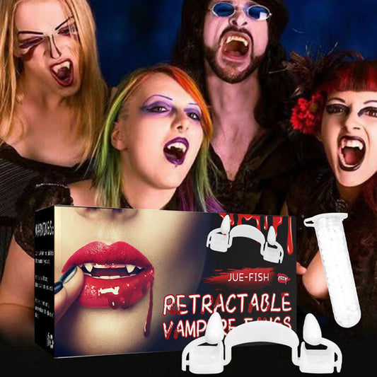 💥Last Day Promotion🎁Retractable Vampire Fangs Halloween Prop