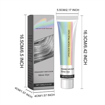 ⏰Limited Time Sale 49% OFF🔥2-in-1 Natural Essence Extract Silver Hair Dye🎁Best Gift⭐