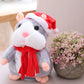 🐹 Last Day Special Price £12.99! Free Shipping！✨Talking Hamster Plush – repeats whatever you say, auto head-shaking, hilarious fun for kids & adults.🎁