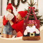 Christmas Gift Bag with 3D Doll Decoration