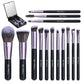 🎁Clearance Sale 49% OFF💥Travel Makeup Brush Set with LED Light Mirror