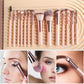 🎁Clearance Sale 49% OFF💥Travel Makeup Brush Set with LED Light Mirror