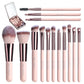 🎁Clearance Sale 49% OFF💥Travel Makeup Brush Set with LED Light Mirror