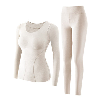 🔥HOT SALE 49% OFF🔥Women's Thermal Underwear Set with Shelf Bra