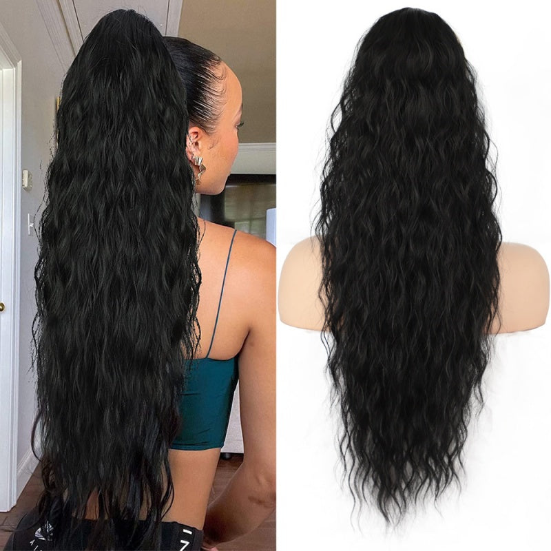 LAST DAY PROMOTION - 50%OFF😍Curly Wavy Frizzy Hair Extension with Pon ...