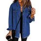 🍂Early Autumn Sale - 50% Off!💕✴️Oversized Fringe Denim Jean Jacket with Pocket