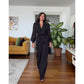 🌷Spring presale 49% OFF🍃Elegant Black Beaded Top & Wide-Leg Pants (2 PCS Set)