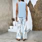 🌺Mother's Day Hot Sale 50% OFF🌺Women’s Trendy Print 2 Piece Outfits Sleeveless Top & Pants✨