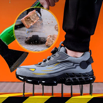 👟 50% OFF & FREE SHIPPING! ✨ Non-Slip Safety Shoes with Shock-Absorbing Studs - Anti-Puncture & Waterproof Design for Work & Outdoor Use 🛡️🔧