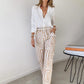 🌷Spring Hot Sale 49% OFF🍃Women's Casual Shirt Pants Two Piece Set