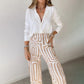 🌷Spring Hot Sale 49% OFF🍃Women's Casual Shirt Pants Two Piece Set