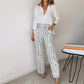 🌷Spring Hot Sale 49% OFF🍃Women's Casual Shirt Pants Two Piece Set