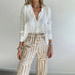 🌷Spring Hot Sale 49% OFF🍃Women's Casual Shirt Pants Two Piece Set