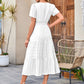 🌷Seasonal dress 50% discount🌷Women's Casual Spring Short Sleeve V Neck Maxi Dress