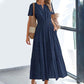 🌷Seasonal dress 50% discount🌷Women's Casual Spring Short Sleeve V Neck Maxi Dress
