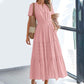 🌷Seasonal dress 50% discount🌷Women's Casual Spring Short Sleeve V Neck Maxi Dress