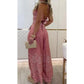🎁💃2025 Summer Hot Sale 50% OFF💞Women's Retro Pattern Ethnic Halter Sleeveless Top Wide Leg Pants Set
