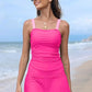 🏖️Summer Hot Sale 50% OFF💝Women Vintage Tummy Control Two Piece Tankini Swimsuits