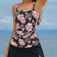 🏖️Summer Hot Sale 50% OFF💝Women Vintage Tummy Control Two Piece Tankini Swimsuits