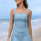 🏖️Summer Hot Sale 50% OFF💝Women Vintage Tummy Control Two Piece Tankini Swimsuits