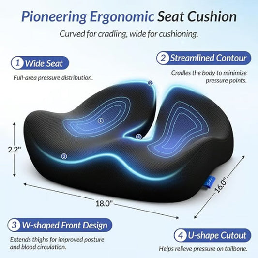 🎁LAST DAY 50％ OFF🔥Ergonomic Memory Foam Seat Cushion