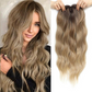🔥HOT SALE 50% OFF🔥Wavy Clip-In Hair Topper with Bangs for Thinning Hair
