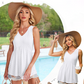 ⏰Hot Sale 50%!Women’s Casual V-Neck Floral Ruffles Sleeveless Top