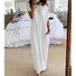 💃Last Day Special Discount❤️Women's Summer Casual Loose Solid Color Short-Sleeve Long Dress