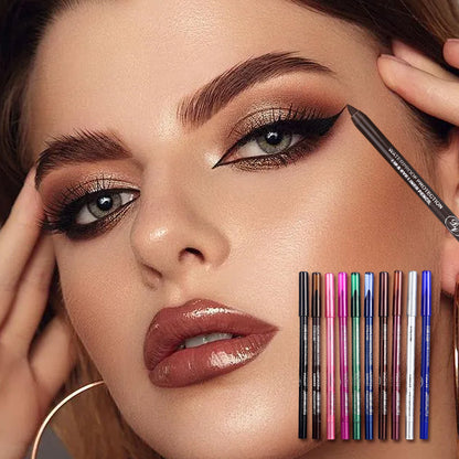 💕2025 new beauty favorite💕10 Colored Eyeliner Gel Pens