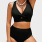 💃2025 New Type - 50% OFF 👙Textured Knot-Front High-Waisted Bikini Set🌊
