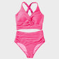 💃2025 New Type - 50% OFF 👙Textured Knot-Front High-Waisted Bikini Set🌊