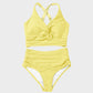 💃2025 New Type - 50% OFF 👙Textured Knot-Front High-Waisted Bikini Set🌊