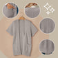 🥇Hot Sale 50% OFF🌺Women's Short Sleeve Pleated Lightweight Open Front Cardigan